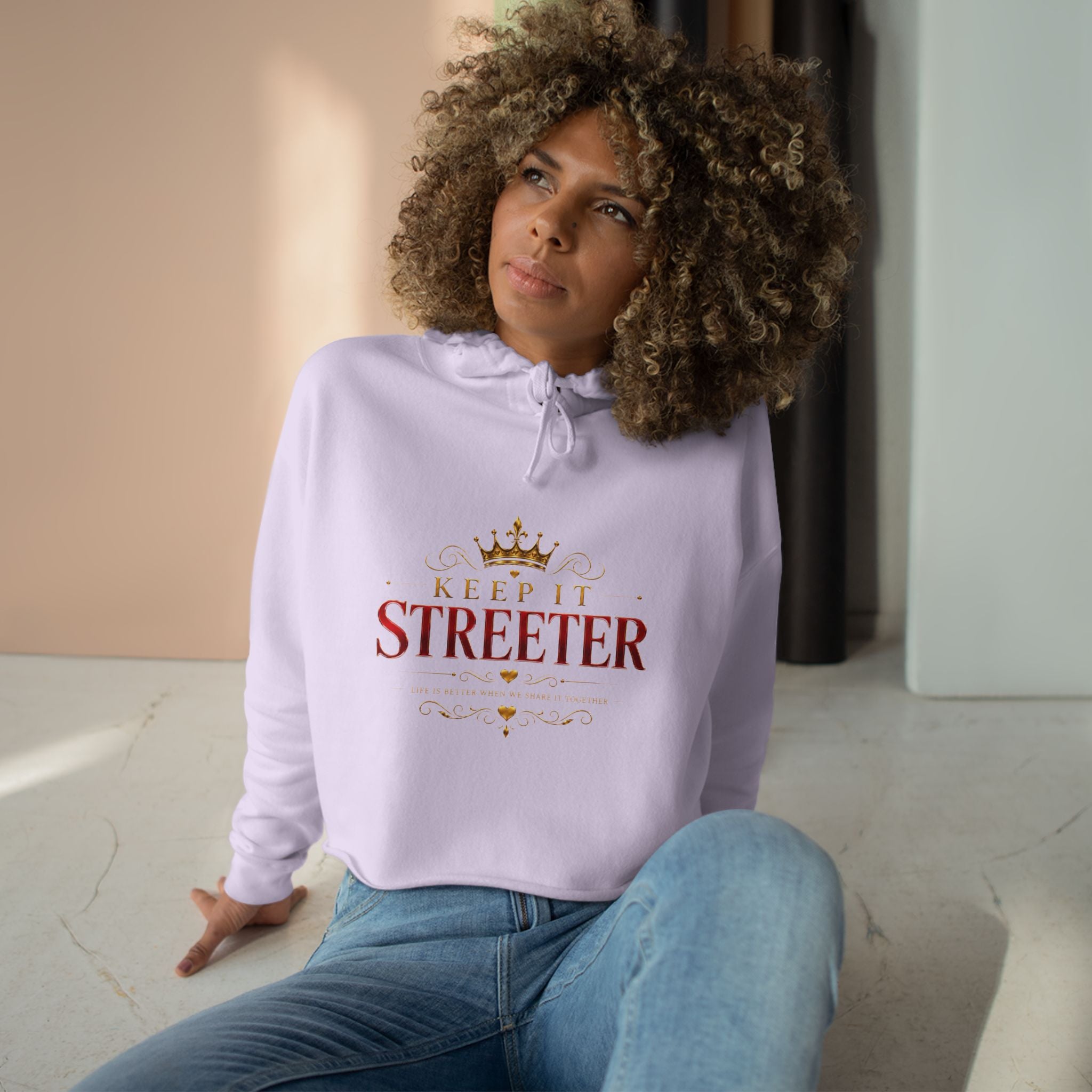 Keep It Streeter — Crop Hoodie