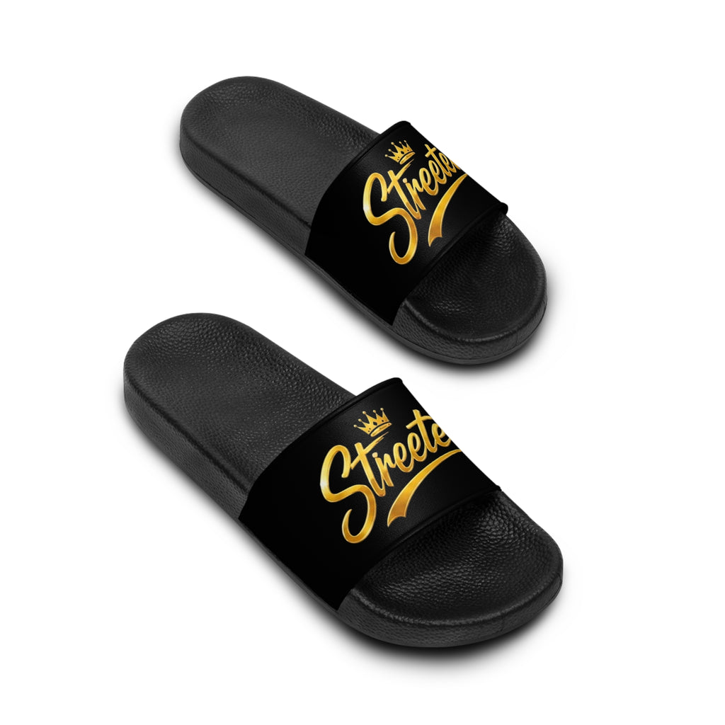 'Streeter” Black Slide Sandals for Women