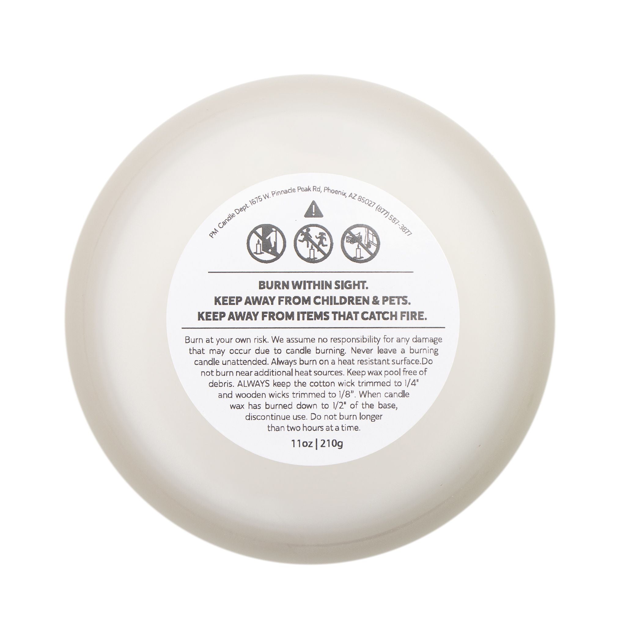 "Life Is Better When We Share It Together" Frosted Glass Candle —  11oz