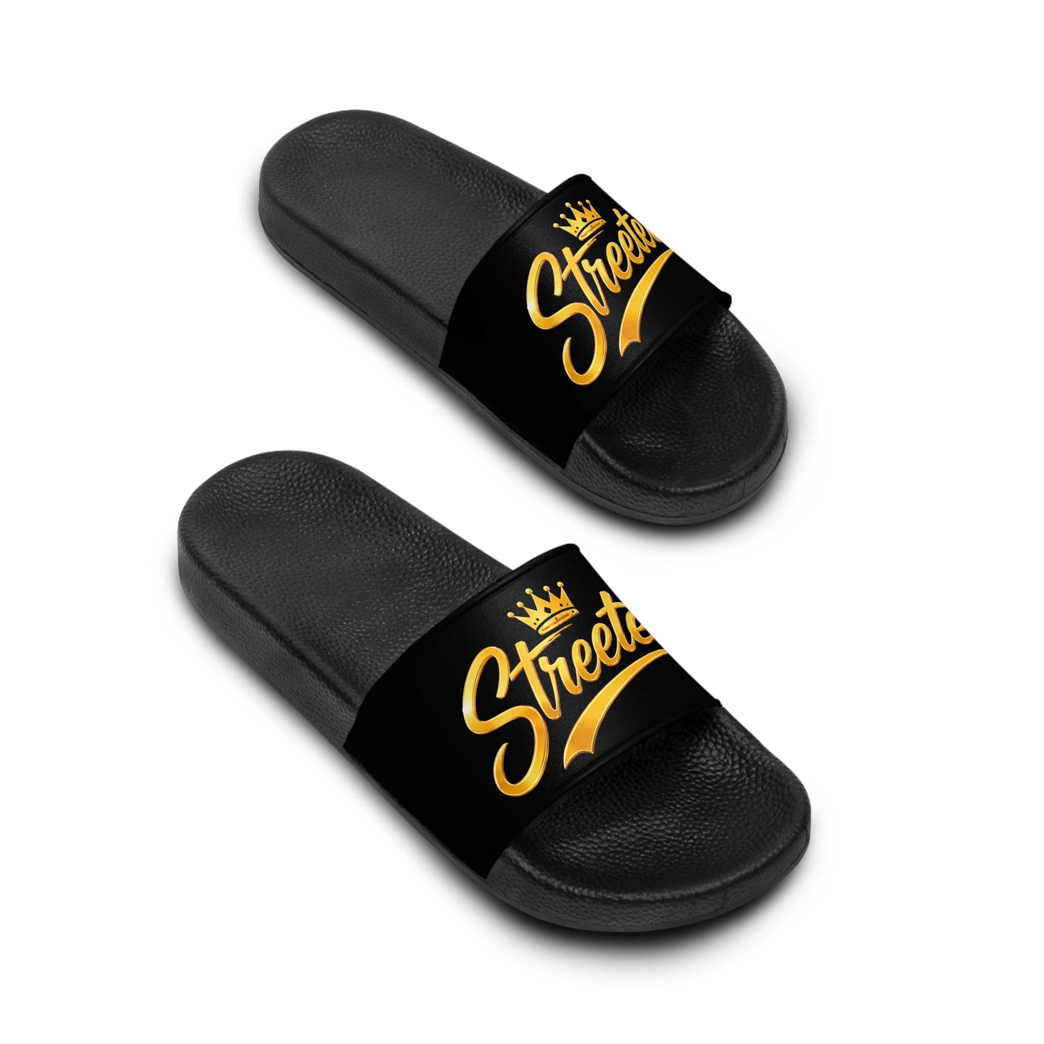 'Streeter” Black Slide Sandals for Women