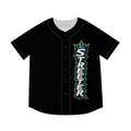 Streeter Baseball Jersey — Black Team Logo Button-Up