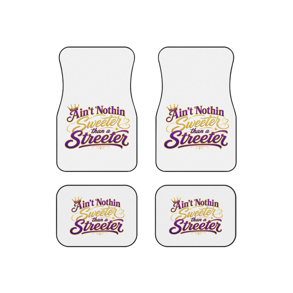 "Ain't Nothin Sweeter Than a Streeter" Floor Mat Set (Set of 4)