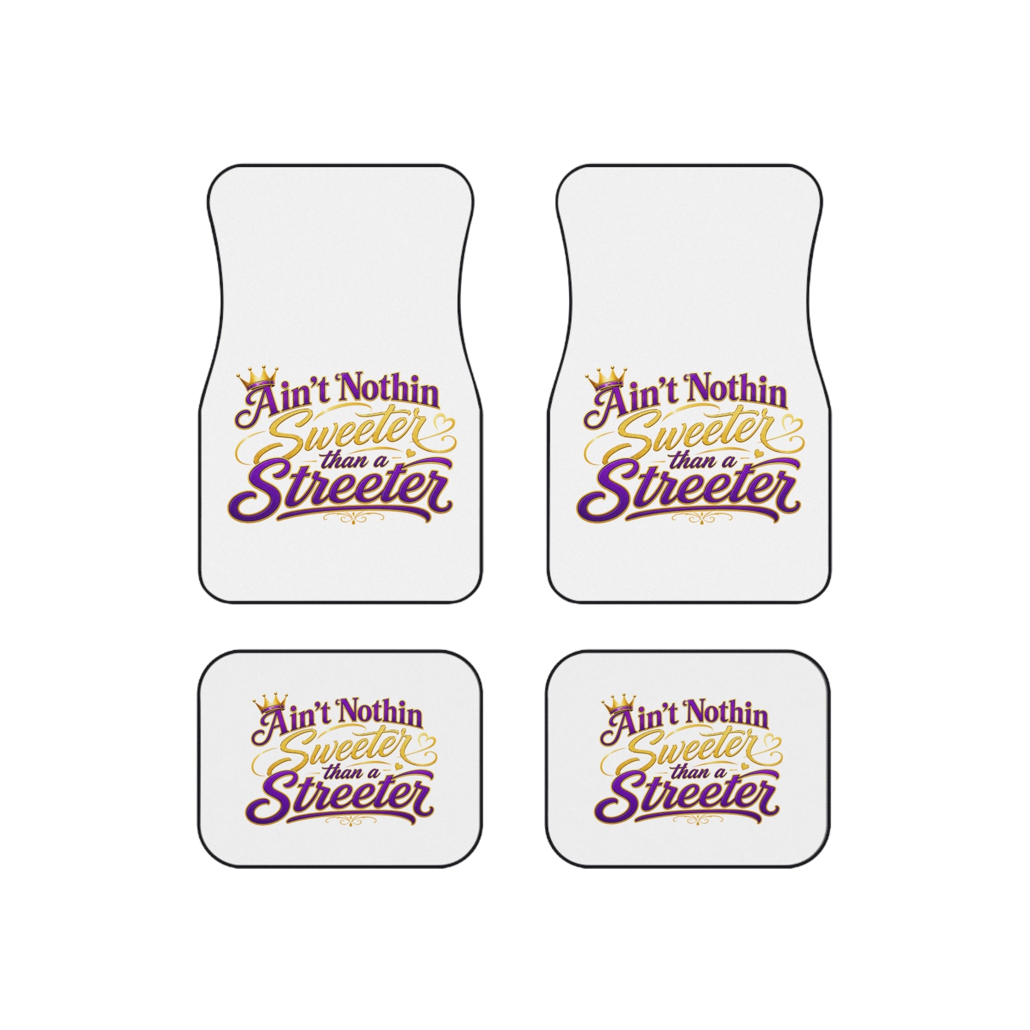 "Ain't Nothin Sweeter Than a Streeter" Floor Mat Set (Set of 4)