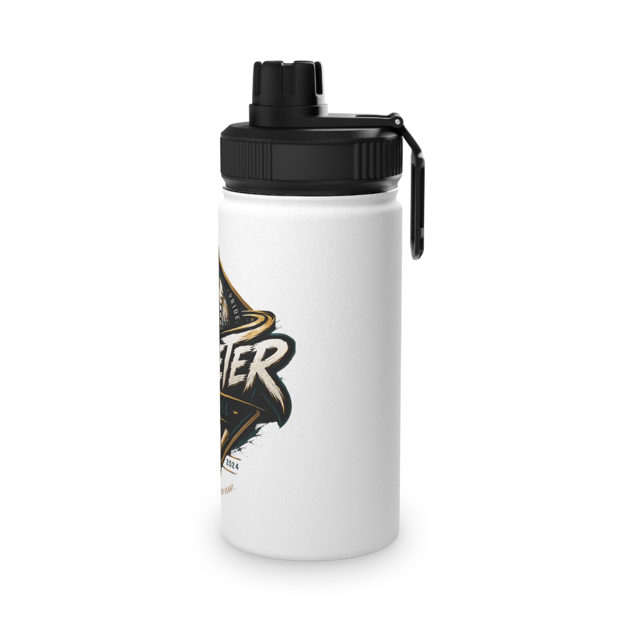 Baseball Stainless Steel Water Bottle — Sports Lid