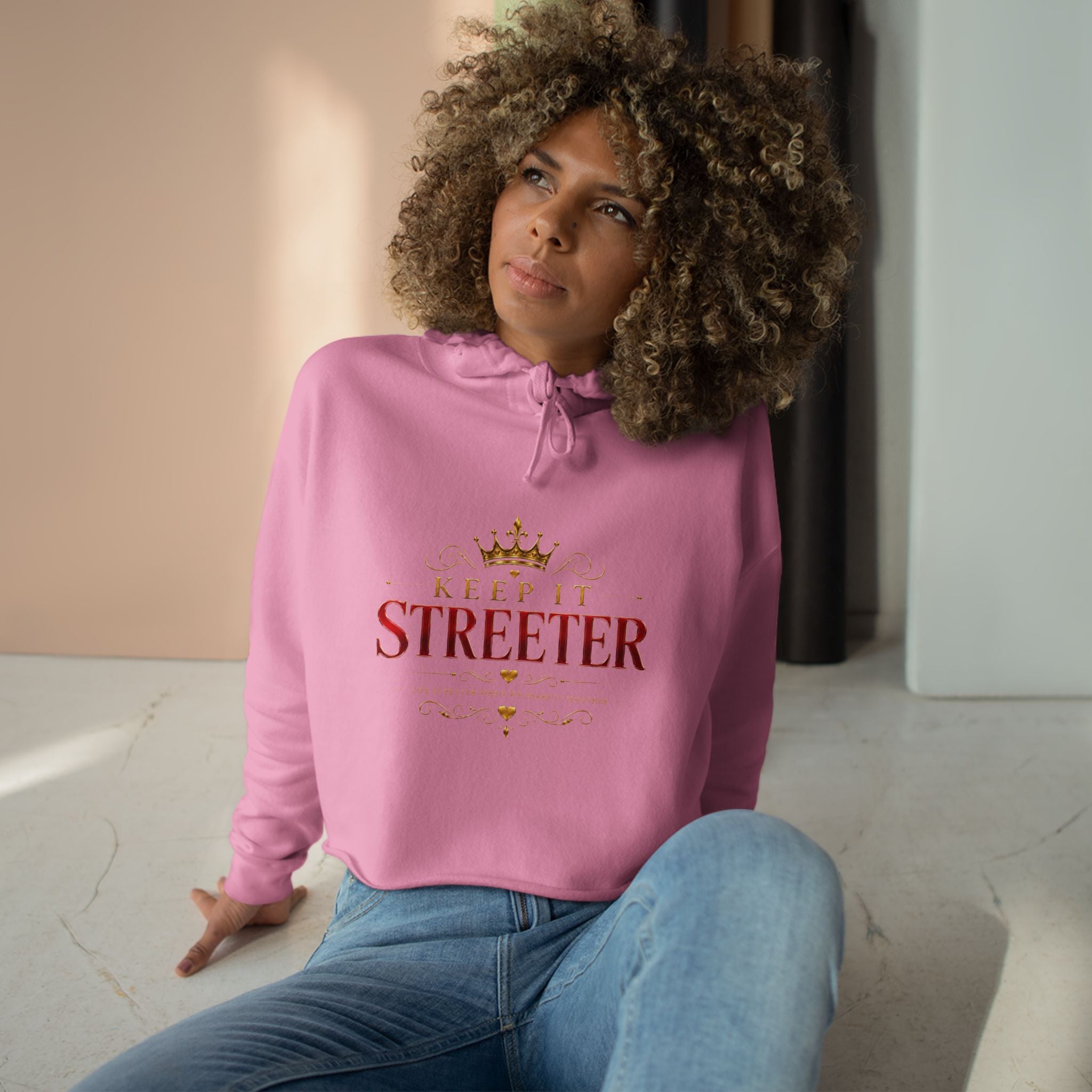 Keep It Streeter — Crop Hoodie