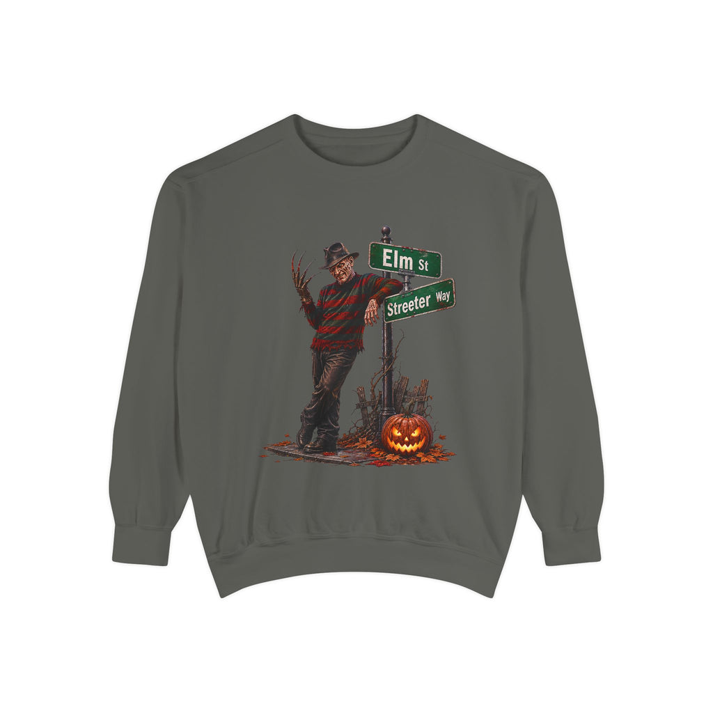 Freddy Krueger Elm St. & Streeter Way — Halloween Horror Pullover