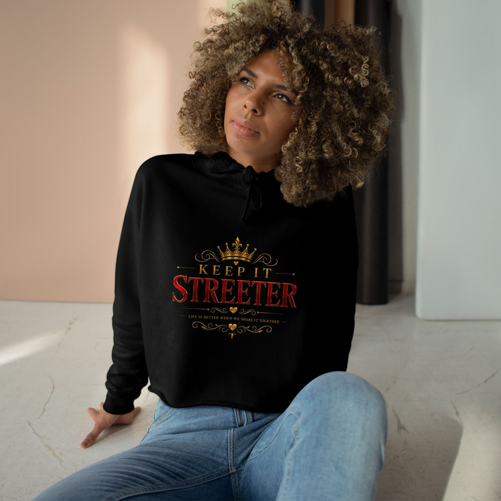 Keep It Streeter — Crop Hoodie