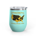 12oz Wine Tumbler — Family Reunion USA Map Design (Personalize Year & City)
