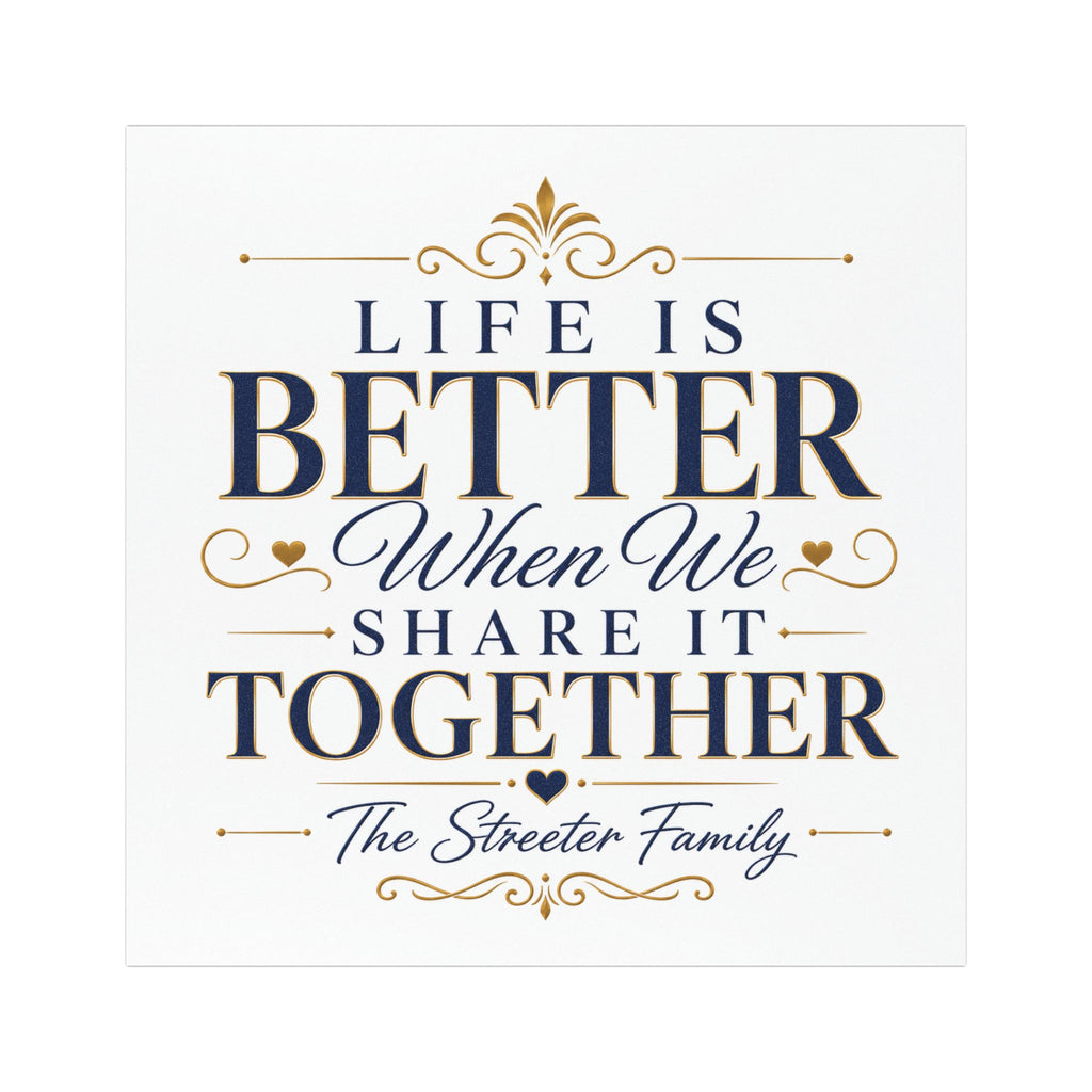 "Life Is Better When We Share It Together” — Car Magnet