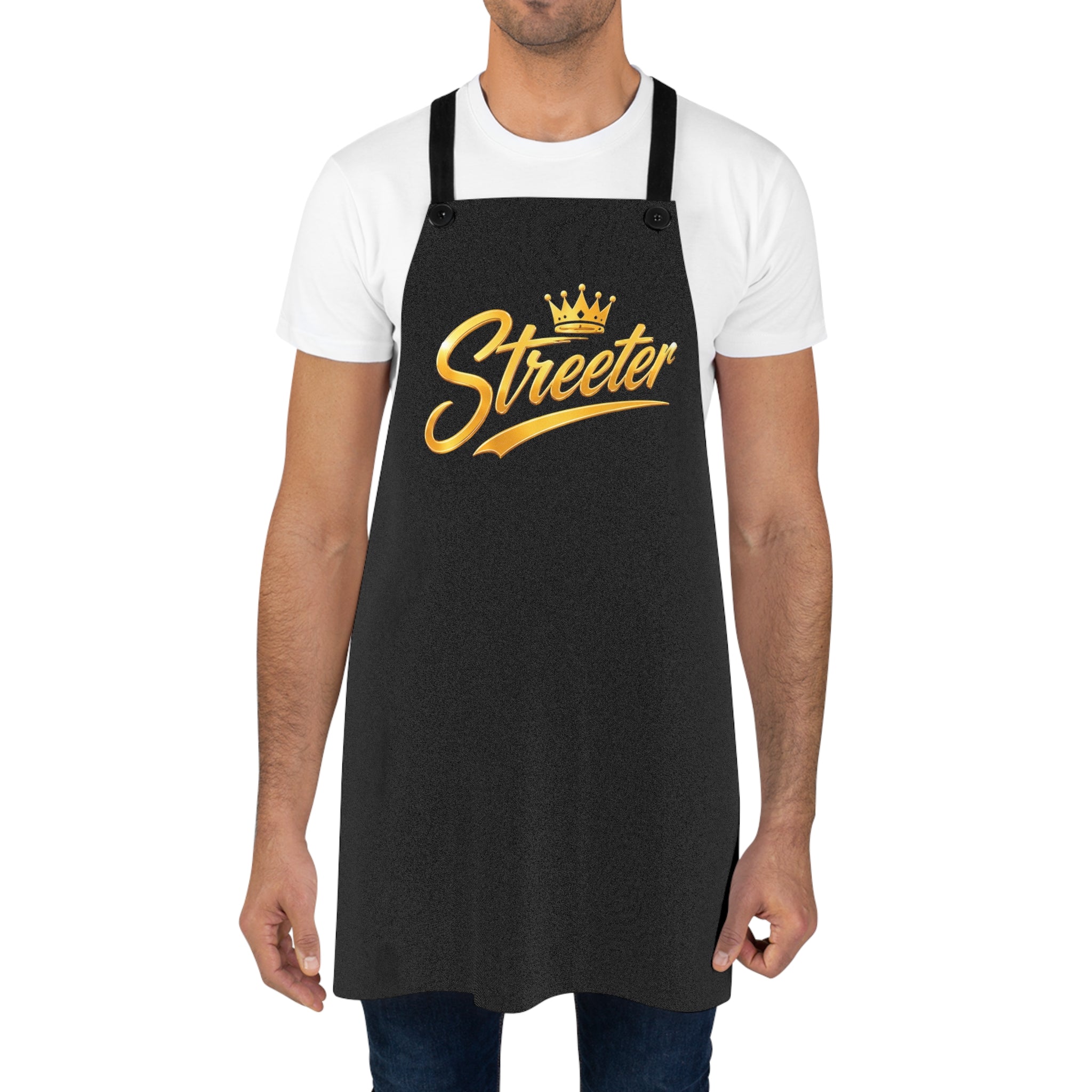 Streeter Gold Script Apron