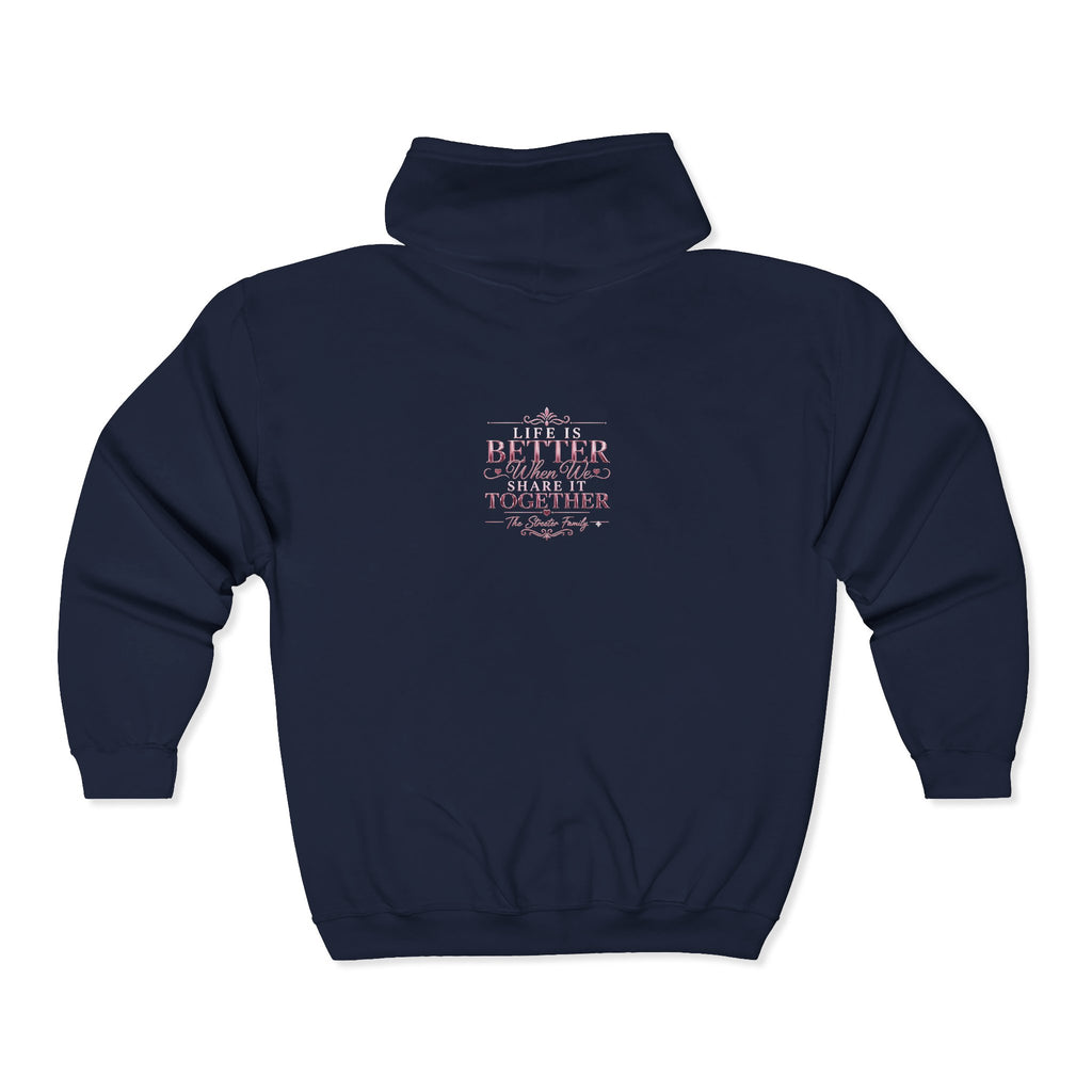 "Life is Better... Share It Together" Streeter — Zip Hoodie