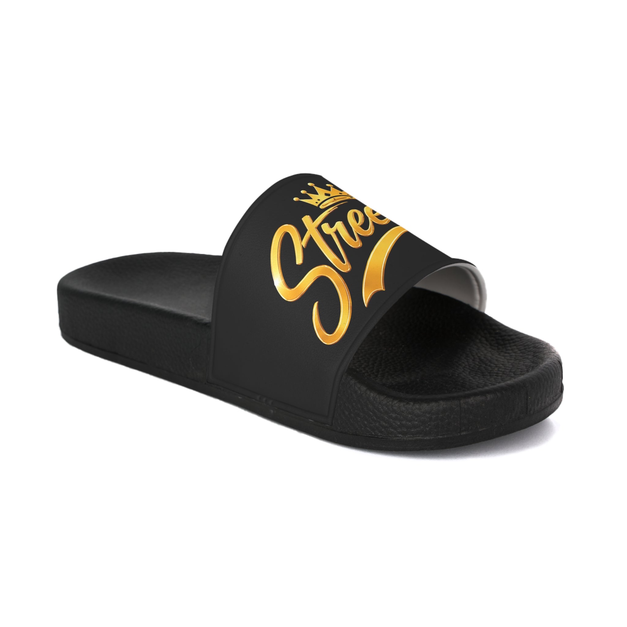 'Streeter” Black Slide Sandals for Women