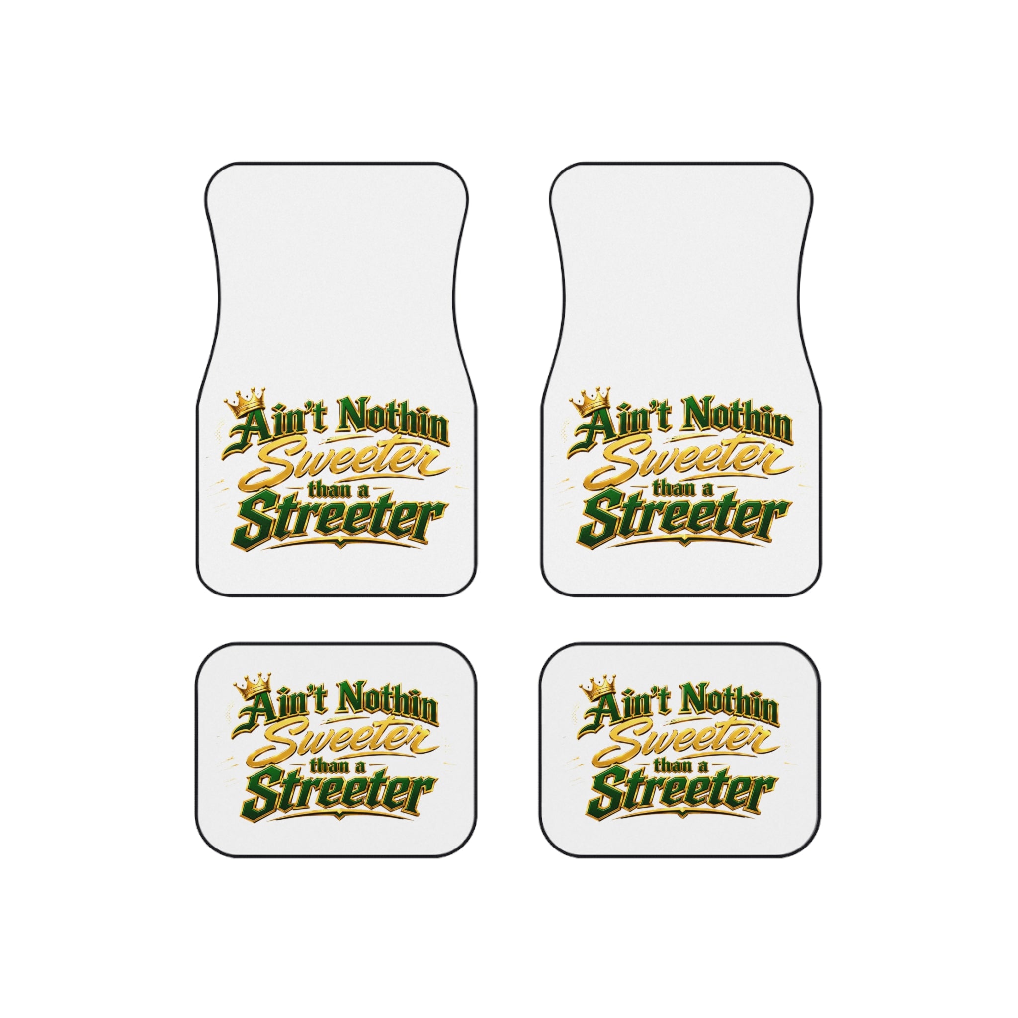 "Ain't Nothin Sweeter Than a Streeter" Floor Mat Set (Set of 4)